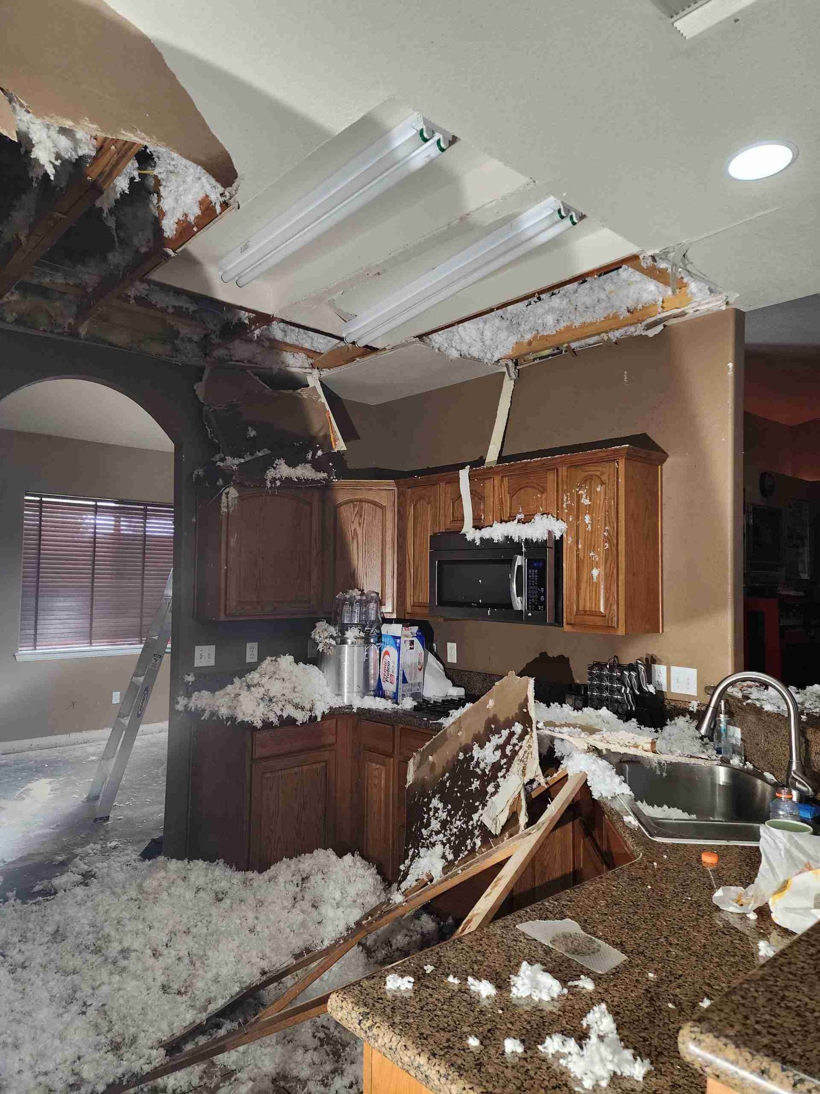 Parker AZ water damage restoration company handling flood cleanup and emergency service work on site
