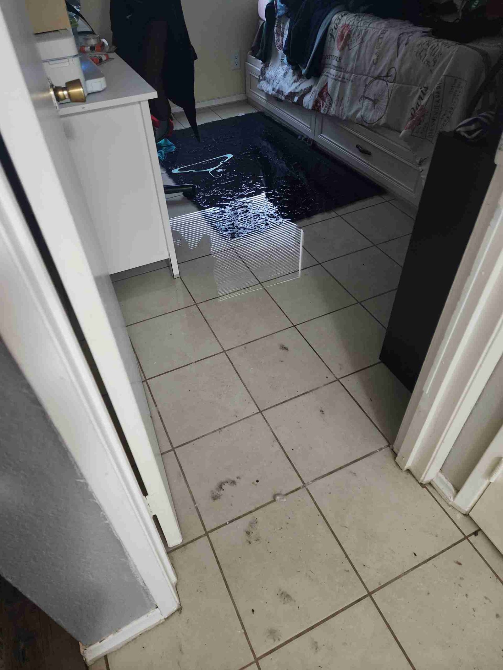Water damage restoration in Parker AZ showing cleanup and damage conditions after an emergency water loss