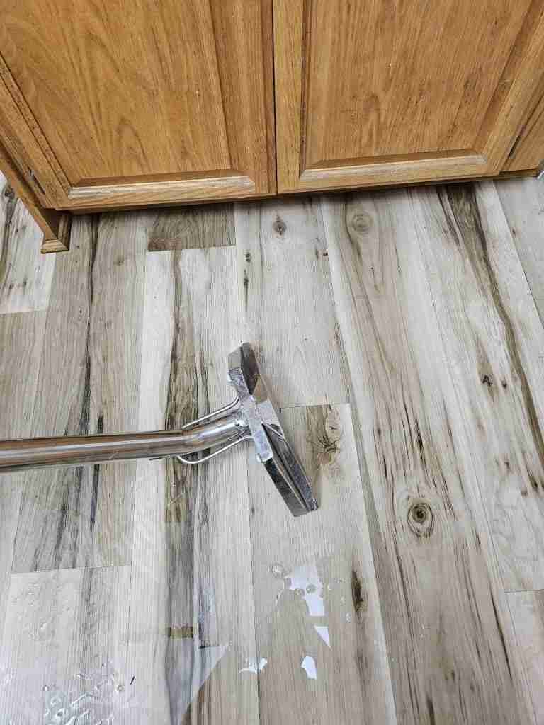 Water Damage Restoration 25 Active water extraction from hard surface flooring during a Southern California property restoration project